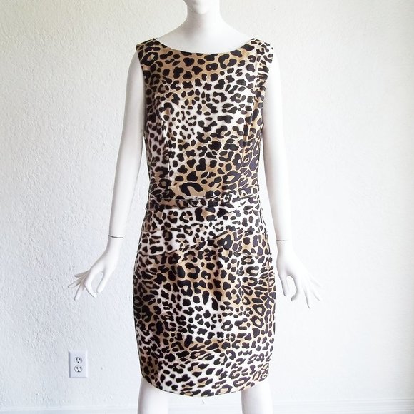 90s leopard print dress